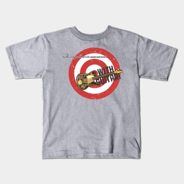 PSA With Guitar Kids T-Shirt by ANewKindOfWater